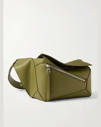 Loewe Marsupio piccolo in pelle Puzzle Edge Verde