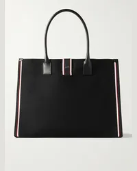 Christian Louboutin Tote bag in tela con finiture in gros-grain Nastroloubi XL Nero