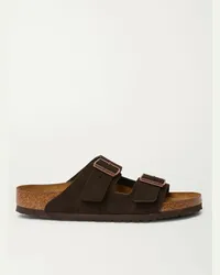 Birkenstock Sandali in pelle scamosciata Arizona Marrone