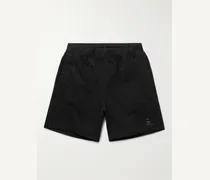 Slim-Fit Garment-Dyed Cotton-Jersey Shorts