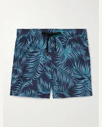 Onia Shorts da mare medi a gamba dritta stampati Charles Blu