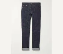 Jeans slim-fit in denim grezzo cimosato Petit Standard