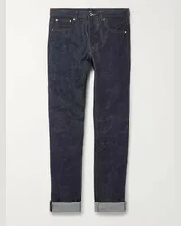 A.P.C. Jeans slim-fit in denim grezzo cimosato Petit Standard Blu