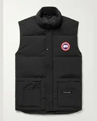 Canada Goose Piumino smanicato slim-fit in Arctic Tech trapuntato Freestyle Crew Nero