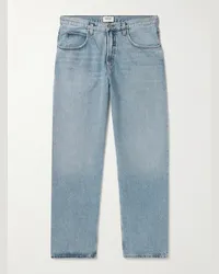 AGOLDE Jeans a gamba dritta sfrangiati Fusion Blu