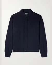 Ermenegildo Zegna Bomber in cashmere Oasi Blu