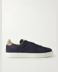 Brunello Cucinelli Sneakers in nubuck Blu