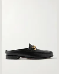 YUKETEN Slipper in pelle con morsetto Ischia Nero