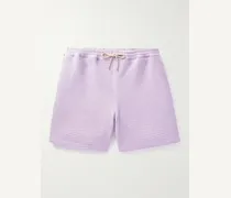 Shorts a gamba dritta in cotone punto waffle con coulisse Volta
