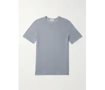 T-shirt in misto lyocell TENCEL™ e lino tinta in capo