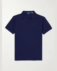 Ralph Lauren Polo in misto cotone piqué con logo ricamato Blu