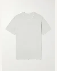 James Perse T-shirt in jersey di cotone pettinato Grigio