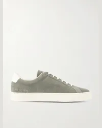 Common Projects Sneakers in camoscio con finiture in pelle Retro Verde