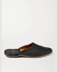 Derek Rose Slipper in pelle Morgan Nero