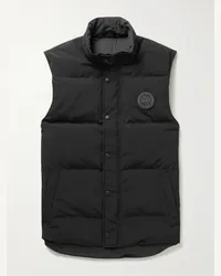 Canada Goose Piumino smanicato in shell trapuntato Black Label Garson Nero