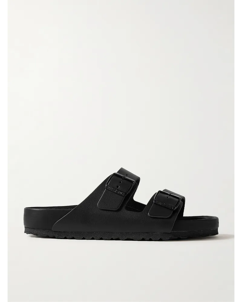 Birkenstock Sandali in pelle pieno fiore Arizona Exquisite Nero