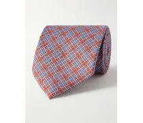 Cravatta in twill di seta con logo, 7 cm
