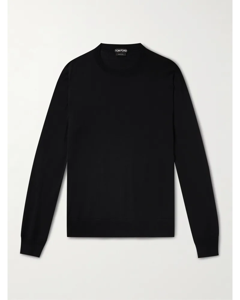 Tom Ford Pullover in lana merino Nero