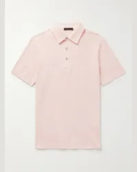 Loro Piana Polo in cotone piqué Rosa