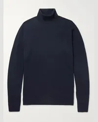 John Smedley Pullover dolcevita in lana merino Cherwell Blu