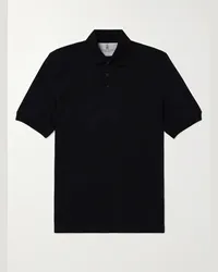 Brunello Cucinelli Polo slim-fit in cotone piqué Nero