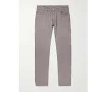 Pantaloni slim-fit in twill di misto Lyocell TENCEL™ e cotone stretch Wayfare