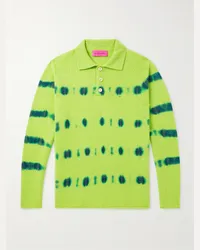 The Elder Statesman Polo in cashmere spray-dye Rave Rugby Verde