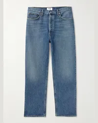 AGOLDE Jeans a gamba dritta effetto consumato 90's Blu