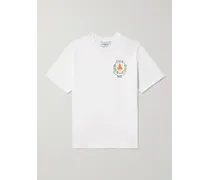T-shirt in jersey di cotone biologico con logo Casa Way