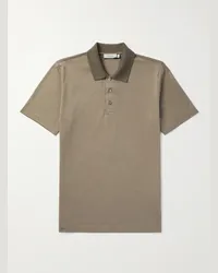 Canali Polo in cotone piqué Neutri