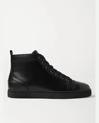 Christian Louboutin Sneakers alte in pelle Louis Nero