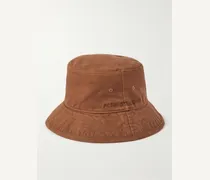 Cappello da pescatore in twill di cotone con logo ricamato Brimmo