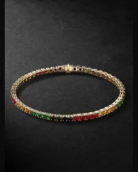 Yvonne Léon Bracciale in oro con pietre Riviere Oro