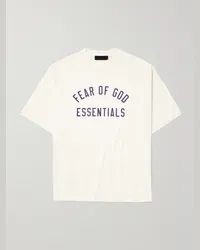 Fear of God T-shirt oversize in jersey di cotone con logo Neutri