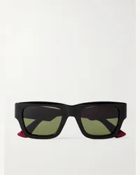 Gucci Occhiali da sole in acetato con montatura quadrata Nero