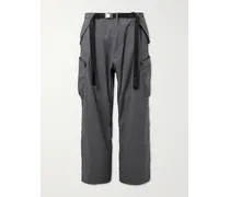 Pantaloni cargo in shell stretch con cintura P55-M