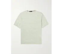 T-shirt in misto lino e seta