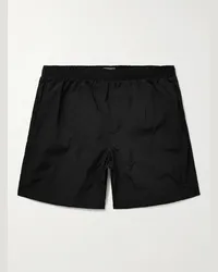 NN 07 Shorts da mare medi a gamba dritta in tessuto riciclato Warren 1442 Nero