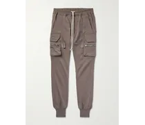 Pantaloni cargo skinny in jersey di cotone stretch con coulisse Mastodon