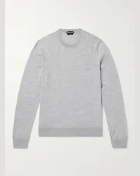 Tom Ford Pullover slim-fit in lana Grigio