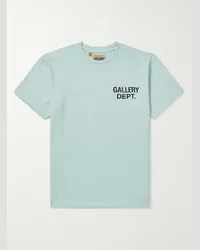 GALLERY DEPT. T-shirt in jersey di cotone con logo Blu