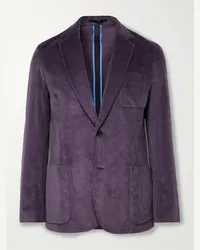 Paul Smith Giacca in velluto a coste di cotone stretch Viola