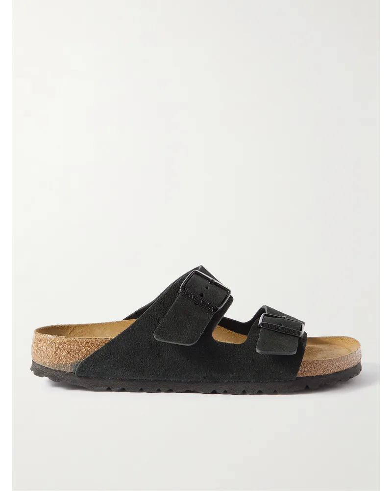 Birkenstock Sandali in camoscio Arizona Nero