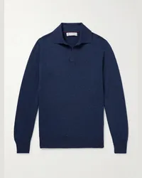 Brunello Cucinelli Polo in cashmere Blu