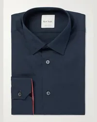 Paul Smith Camicia in popeline di cotone Blu