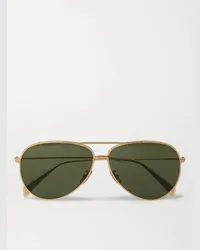 Celine Occhiali da sole in metallo dorato stile aviator Oro