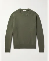 Christophe Lemaire Pullover in lana spazzolata Verde