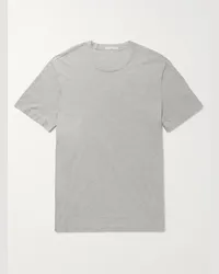 James Perse T-shirt slim-fit in jersey di cotone Grigio