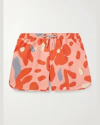 A Kind Of Guise Shorts da mare corti a gamba dritta in shell stampato Gili Arancione