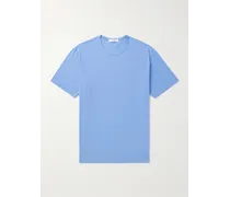 T-shirt in jersey di cotone biologico tinta in capo